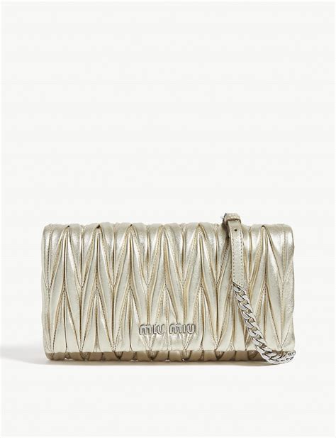 miu miu gold clutch|michael miu handbags.